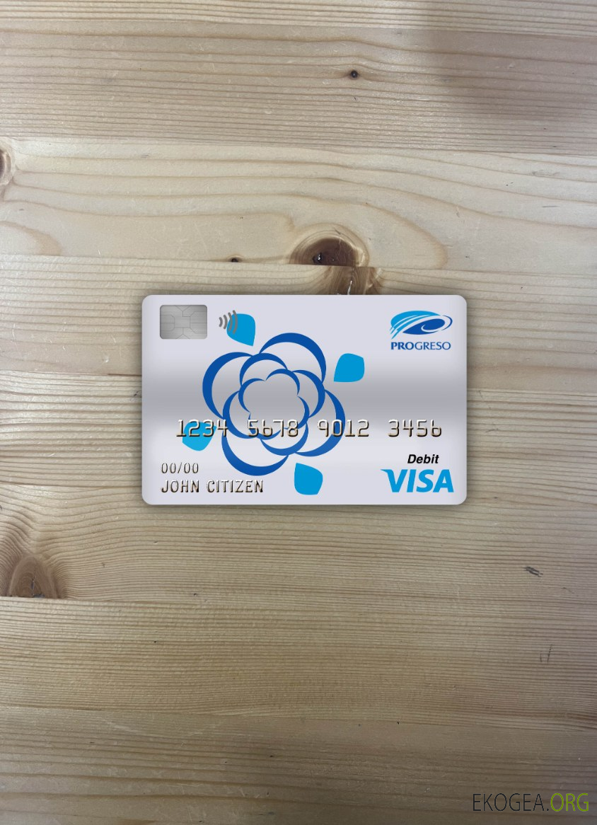 République dominicaine Progreso bank visa carte de débit photolook ,